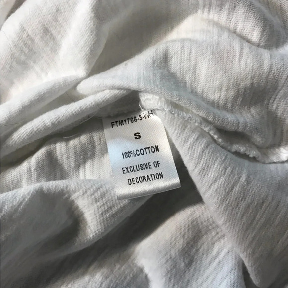 THML Embroidered Fringe Short Sleeve Top size S - Picture 9 of 11